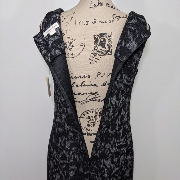 $120 New Coldwater Creek Elegant Scroll Sheath Dress 6 - Picture 8 of 11